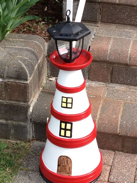 Pin By Mary Coleman On Clay Pots Lighthouse Crafts Terra Cotta Pot