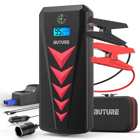 Jump starter, sunpow 1500a peak car jump starter for up to 8l gas or 6.0l diesel engine, 12v auto lithium battery booster for cars, trucks, suv, portable power. BUTURE Portable Car Jump Starter Kit, 2000A Peak 22000mAh ...