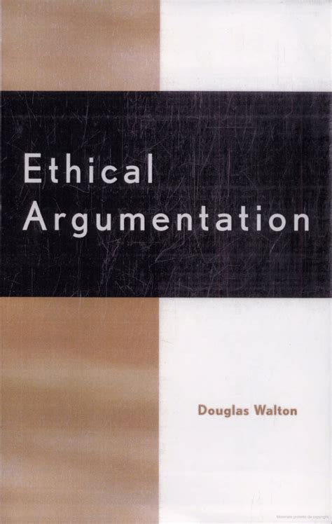 Pdf Ethical Argumentation
