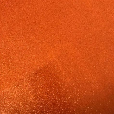 Orange Soft Glitter Vinyl Fabric A4 And A3