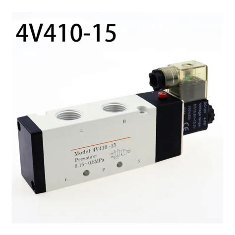 12 2 Position 5 Port Airtac Air Solenoid Valves 4v410 15 Pneumatic