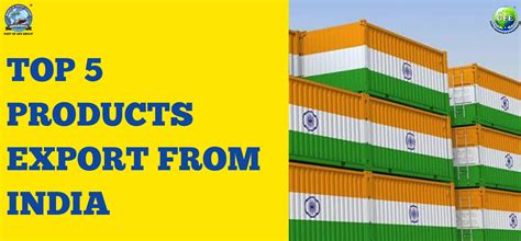 Top 5 Products Export From India