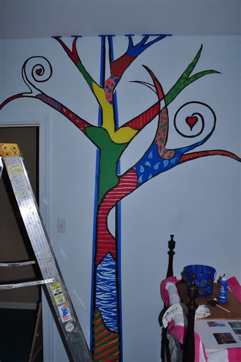 Half Completed Tree I Painted In My Art Room In Montgomery Al Art