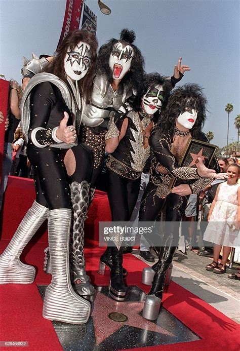 Members Of The Rock Band Kiss Ace Frehley Gene Simmons Peter