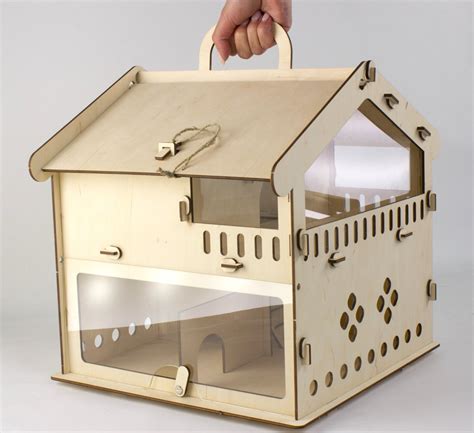 Hamster House Wooden House For Rodents Hamster Cage Hamster Etsy