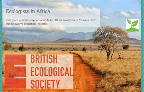 British Ecological Society Bes Ecologists In Africa Grant 2018 Up To