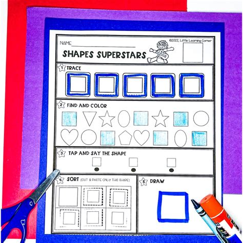 22 Fun Tracing Shapes Printables Little Learning Corner