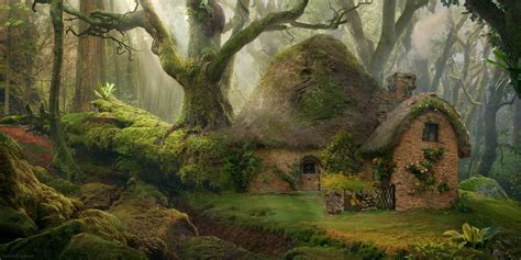 Cottage In The Forest By Daniel Romanovsky