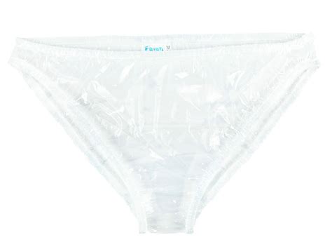 Haian Plastic Bikini Panties Pvc Underwear 3 Pack X Large Glass Clear