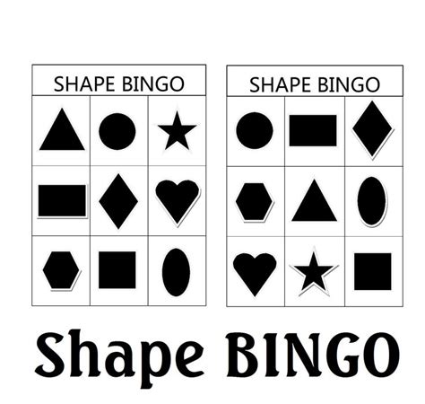 Shape Bingo Bingo For Kids Fun Math Activities Bingo