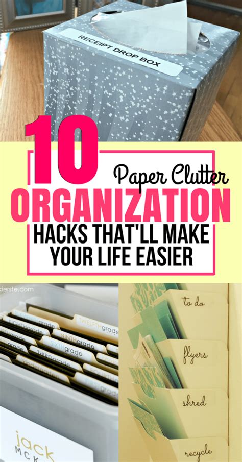 Home One Does Simply Paper Clutter Organization Organize Paper