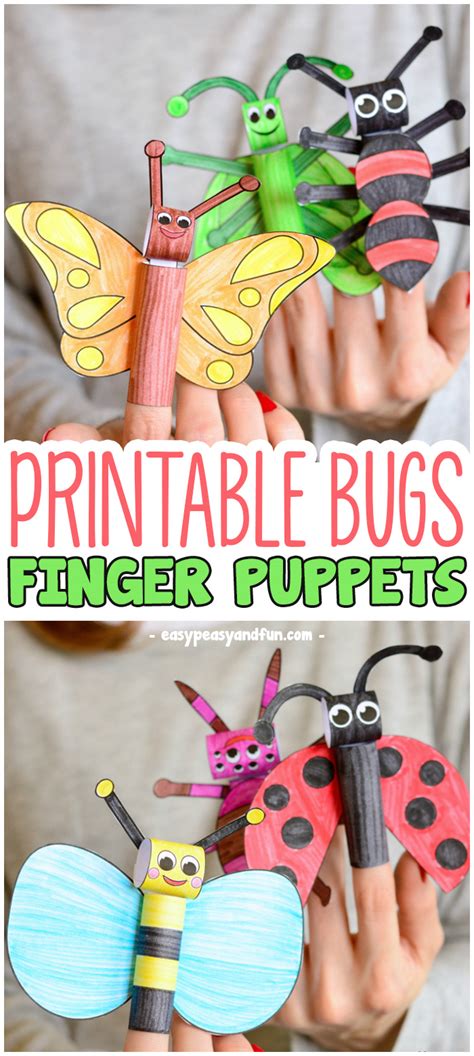 Printable Bugs Finger Puppets Phần Mềm Portable