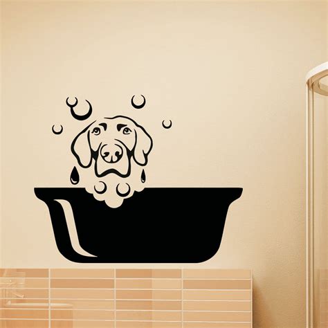 Dog Wall Decal Pets Grooming Salon Decals Vinyl Sticker Dog