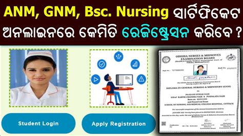 Anm Gnm Bsc Nursing Certificate Online Registration Odisha Nursing