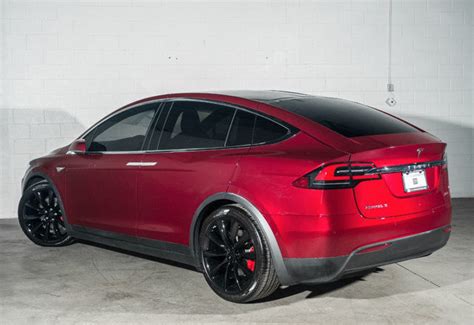 2016 Tesla Model X Awd 4dr P90d Ltd Avail 978 Miles Red Multi Coat