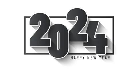 Gradient Black 2024 New Year Gradient 2024 New Year Png And Vector