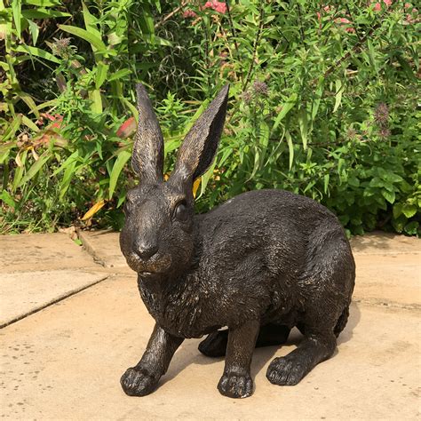 Bronze Rabbit Garden Statue Beautiful Hand Crafted Designs
