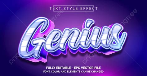 Genius Text Style Effect Template Download On Pngtree