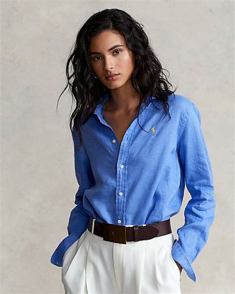 Relaxed Fit Linen Shirt For Women Ralph Lauren® Uk In 2022 Linen
