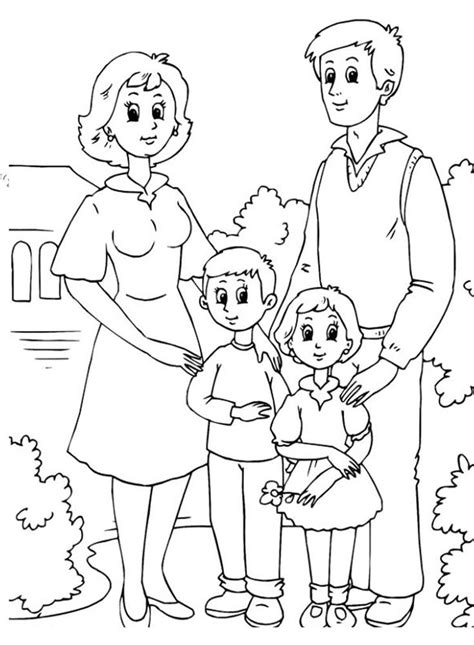 Mẫu Tranh Tô Màu Gia đình đẹp Nhất Imágenes De Familia Familia Para Dibujar Familia Feliz Dibujo