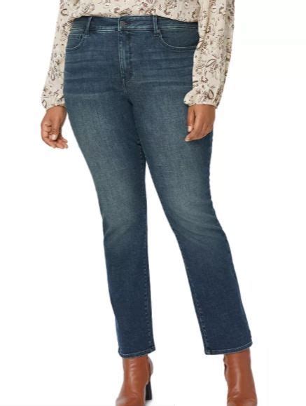 Marilyn Straight Leg Jeans In Prosperity 7140 Plus Size Pants