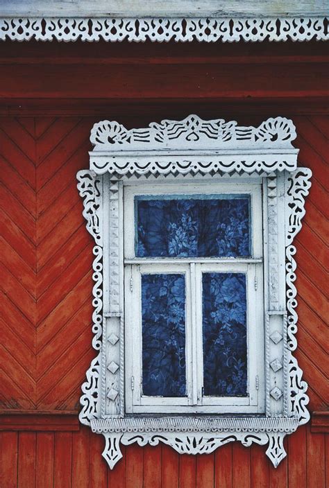 Traditional Russian Window Wooden Architecture Russian Architecture