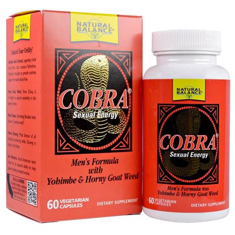 natural balance cobra sexual energy with yohimbe and horny goat weed 60 vegetarian capsules iherb