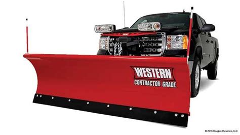Western® Pro Plus® Snow Plow Flatbed Trailer Truck And Trailer