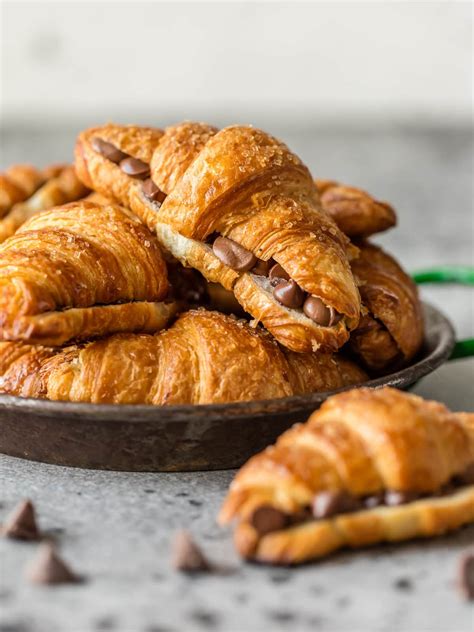 Chocolate Croissant With Coffee