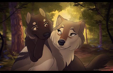 Sisterly Love Anime Wolf Wolf Artwork Canine Art