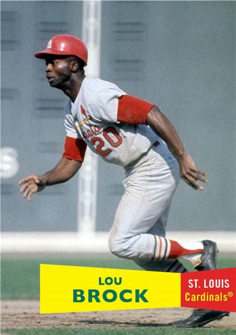 Lou Brock Cardinals Baseball St Louis Baseball Baseball Award