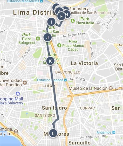 Lima Tourist Attractions Map Best Tourist Places In The World