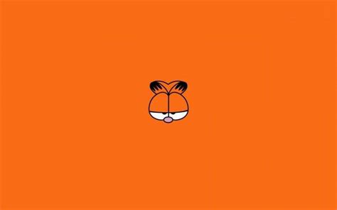 Eyes Garfield Minimalism Cat Orange Wallpapers Hd Desktop And Mobile