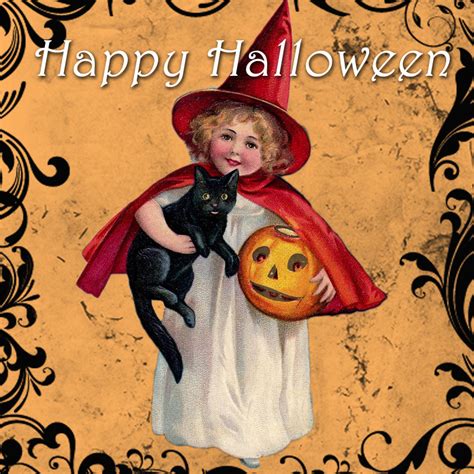 An illustration of a halloween witch hat in a retro vintage woodblock or woodcut etching style. **FREE ViNTaGE DiGiTaL STaMPS**: Vintage Printable - Happy ...