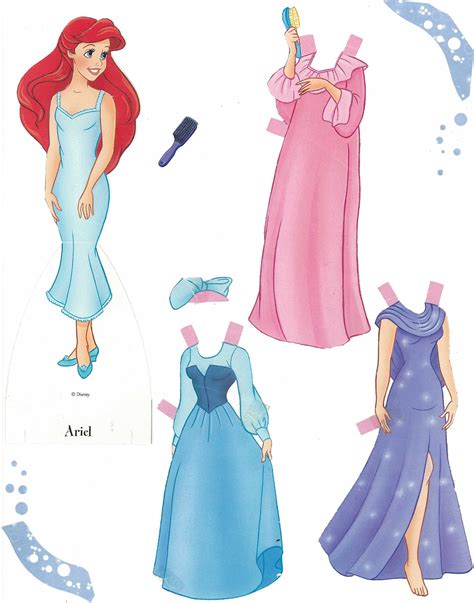 Paper Toys Paper Crafts Princesse Party Disney Paper Dolls Paper Dolls Clothing Doll