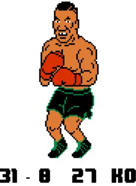 Mike Tyson Punch Out Nes Win Loss Record T Shirt png image