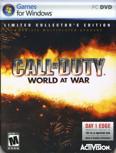 Call Of Duty World At War Limited Collectors Edition 2008 Mobygames