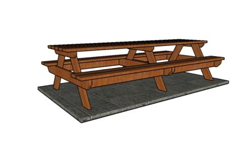 10 Picnic Table Plans Howtospecialist How To Build Step By Step Diy Plans