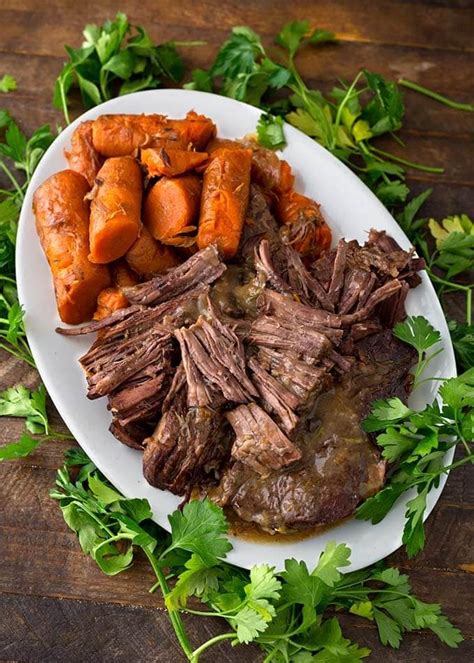 They were soft enough to be cut with a fork but were not mush. Instant Pot Pot Roast | Simply Happy Foodie
