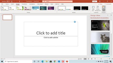 Slide Size In Powerpoint Office 365 Youtube