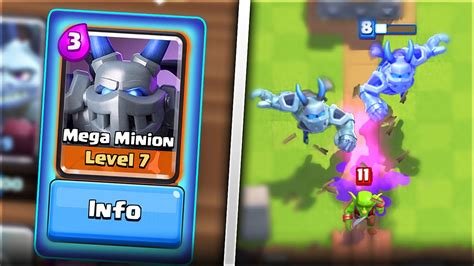 New Mega Minion Card Most Insane Card Ever Added To Clash Royale