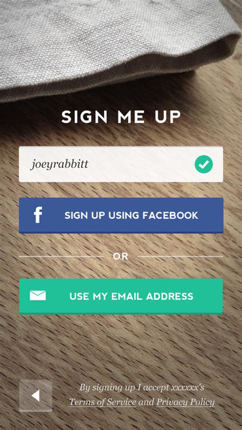 Sign Up Screen App Ui Designs Graphic Design Junction