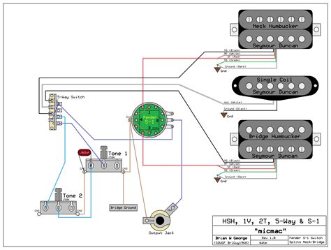 I've found this wiring diagram (i think this is from suhr) that seems to accomplish everything i want. Need wiring diagram for an HSH 1 volume 2 tone. S-1 switch for volume