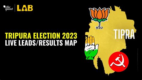 Tripura Elections 2023 Live Leads Results Map Whos Ahead BJP Left
