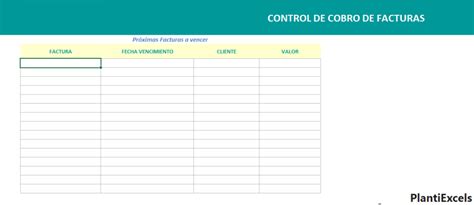 Adquiere Una Plantilla En Excel Para Control Vencimientos Plantiexcels