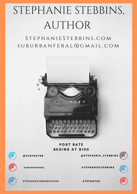 Stephanie Stebbins Author Media Kit
