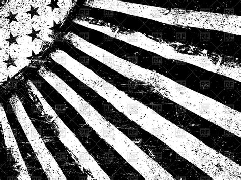 American Flag Vector Black And White At Getdrawings Free Download