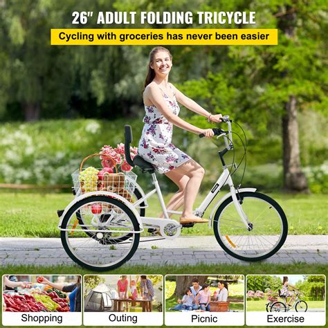 Buy Bkisy Tricycle Adult 26 7 Speed 3 Wheel Bikes For Adults Three
