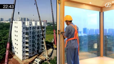 Must See Chinas Broad Group Erects 10 Storey Steel Apartment Building