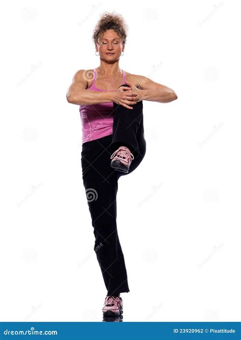 Woman Stretching Posture Stock Photo Image Of Fitness 23920962